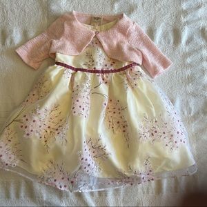 Laura Ashley Fancy Toddler Dress with Shrug